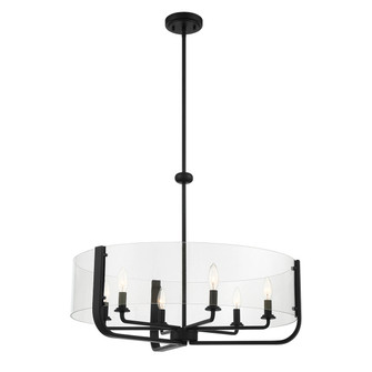 Campisi Six Light Chandelier in Black (40|38155031)