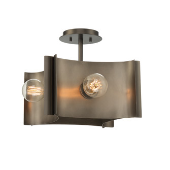 Metallo Four Light Semi Flush Mount in Vintage Nickel (40|38154010)