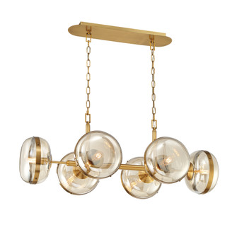 Nottingham Six Light Chandelier in Antique Brass (40|38130014)