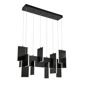 Coburg LED Linear Chandelier in Anodized Black (40|38044021)