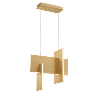 Coburg LED Chandelier in Anodized Gold (40|37346010)