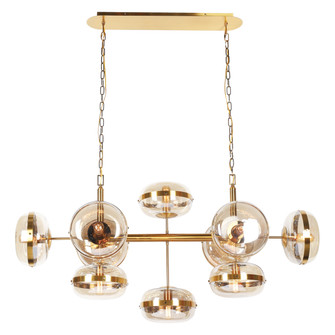 Nottingham Ten Light Chandelier in Antique Brass (40|37089016)