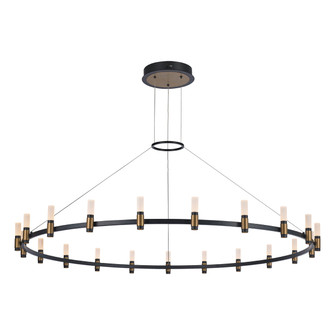 Albany LED Chandelier in Deep Black/Brass (40|37045012)