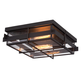Muller Two Light Outdoor Flushmout in Bronze (40|28055013)