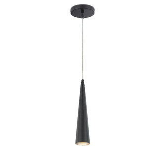 Sliver One Light Pendant in Black (40|20444037)