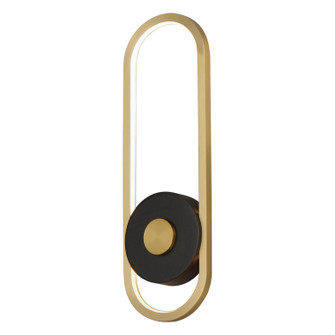 Gravity LED Outdoor Wall Sconce in Black / Gold (86|E42106BKGLD)
