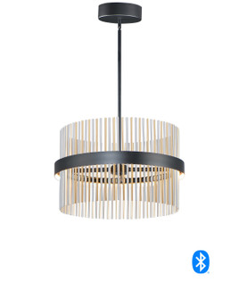 Chimes WiZ LED Pendant in Black / Satin Nickel / Satin Brass (86|E34205BKSNSBR)