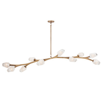 Blossom LED Pendant in Natural Aged Brass (86|E3279793NAB)