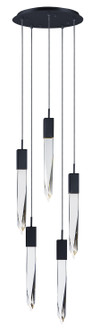 Quartz LED Pendant in Black (86|E3124420BK)