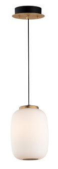 Soji LED Pendant in Black / Gold (86|E2506492BKGLD)