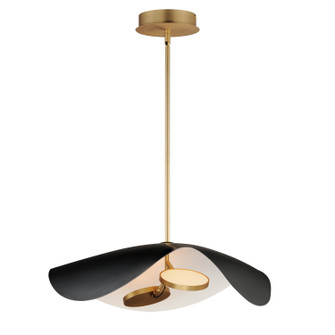 Carmen LED Pendant in Black / Gold (86|E24966WTBKGLD)