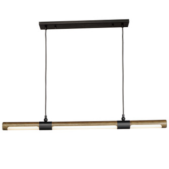 Rollo LED Pendant in Antique Pecan / Black (86|E24946APBK)