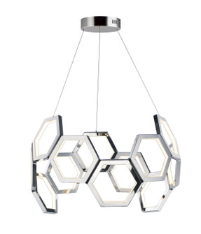 Polygon LED Pendant in Polished Chrome (86|E24893PC)