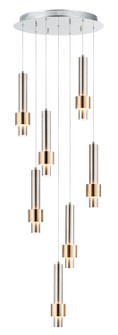 Reveal LED Pendant in Satin Nickel / Satin Brass (86|E24757SNSBR)