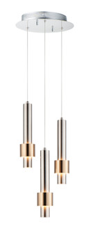 Reveal LED Pendant in Satin Nickel / Satin Brass (86|E24753SNSBR)