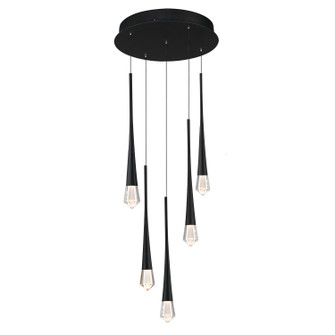Pierce LED Pendant in Black (86|E24225122BK)