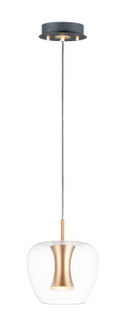 Newton LED Pendant in Black / Gold (86|E2416218BKGLD)