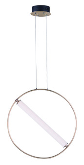 Flare LED Pendant in Black / Soft Gold (86|E2327593BKSFTG)