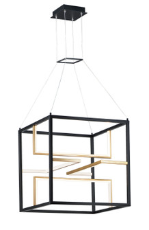 Chamber LED Pendant in Black / Gold (86|E21226BKGLD)