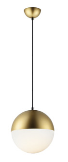 Half Moon LED Pendant in Metallic Gold (86|E2036692MG)