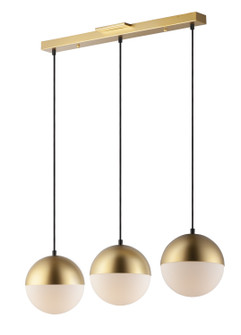 Half Moon LED Pendant in Metallic Gold (86|E2036392MG)