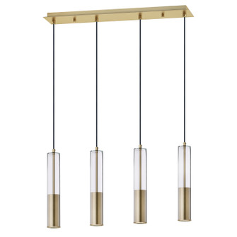 Torch LED Linear Pendant in Satin Brass (86|E1100424SBR)