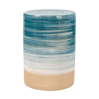 Roe Bay Accent Stool in Blue Glazed (45|S00158113)