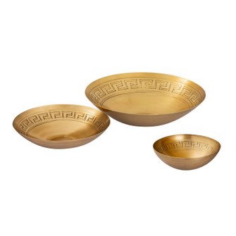 Greek Key Bowl in Antique Brass (45|H080710667S3)