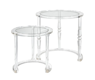 Jacobs Nesting Tables - Set of 2 in Clear (45|H00159104S2)