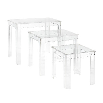 Jacobs Nesting Tables - Set of 3 in Clear (45|H00159103S3)