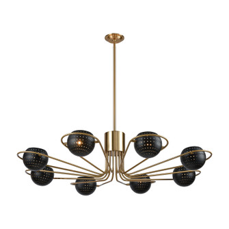 Scarab Eight Light Chandelier in Satin Brass (45|D3875)