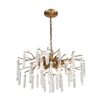 Kvist Six Light Chandelier in Cafe Bronze (45|D3780)