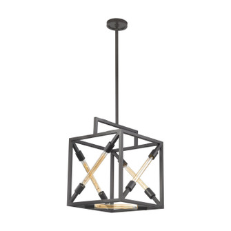 Box Tube Five Light Pendant in Oil Rubbed Bronze (45|D3207)