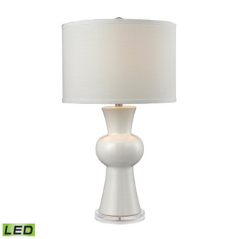 White Ceramic LED Table Lamp in Gloss White (45|D2618LED)