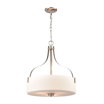 Market Square Three Light Pendant in Brushed Nickel (45|CN300842)