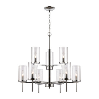 Oakland Nine Light Chandelier in Chrome (45|CN290923)