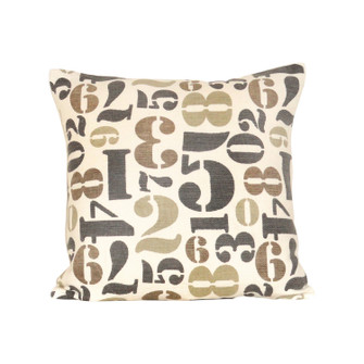 Numbers Pillow in Legion Blue, Sand, Sand (45|900129)