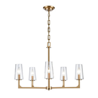 Fitzroy Five Light Chandelier in Lacquered Brass (45|899755)