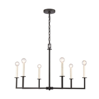 Dunne Six Light Chandelier in Matte Black (45|898766)