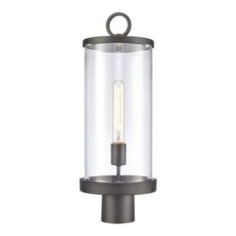 Hopkins One Light Outdoor Post Mount in Charcoal Black (45|894961)