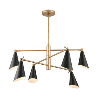 Calder Six Light Chandelier in Natural (45|892176)