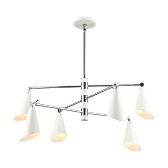 Luca Six Light Chandelier in Polished Chrome (45|892076)