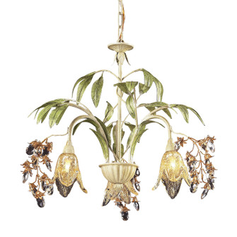 Huarco Three Light Chandelier in Sage Green (45|86052)