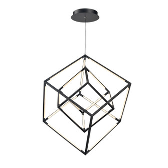 Cube Squared LED Pendant in Matte Black (45|85145LED)