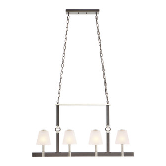 Armstrong Grove Four Light Linear Chandelier in Espresso (45|834474)