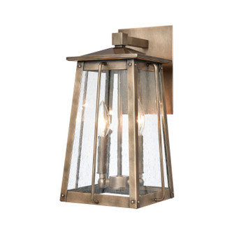 Kirkdale Two Light Outdoor Wall Sconce in Vintage Brass (45|834112)