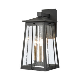 Kirkdale Three Light Outdoor Wall Sconce in Matte Black (45|834023)