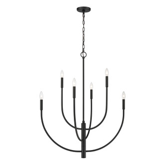Continuance Six Light Chandelier in Charcoal (45|820276)