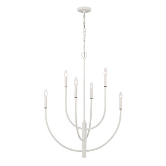 Continuance Six Light Chandelier in White Coral (45|820176)