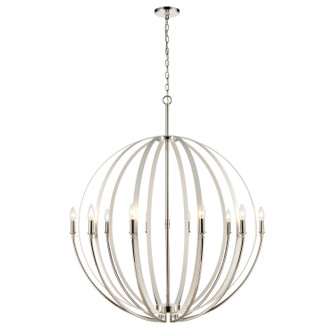 Rotunde Ten Light Chandelier in Matte White (45|8147710)